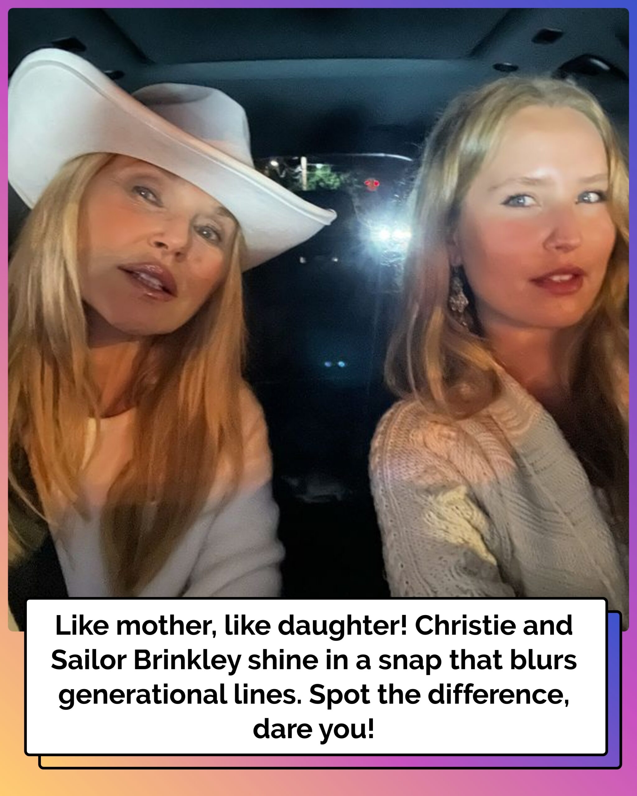 Christie Brinkley Twins with Her Daughter Sailor in Cute Instagram Snap — See the Resemblance!