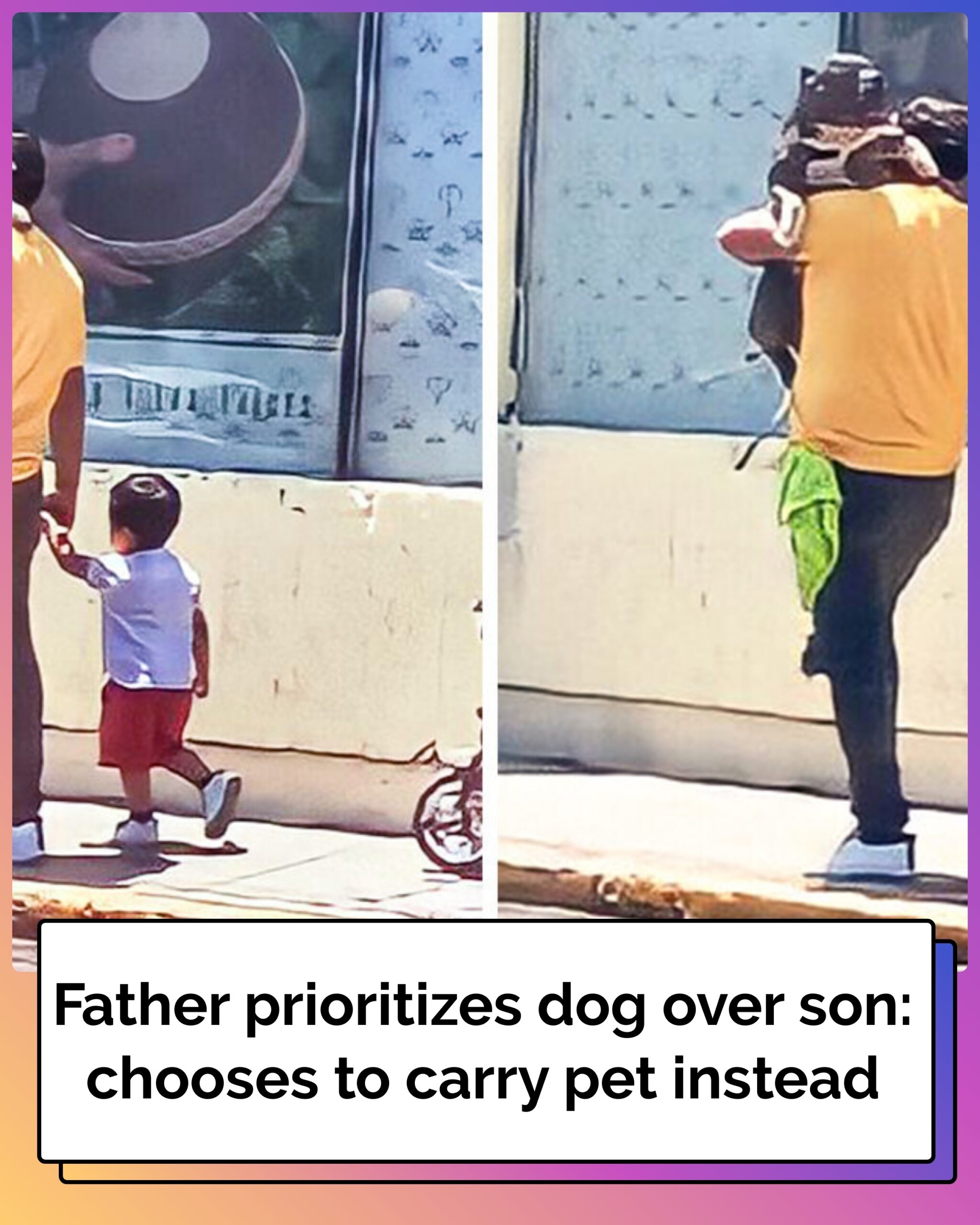 Daddy Dearest Chooses Dog Over Son, Internet Loses Its Mind