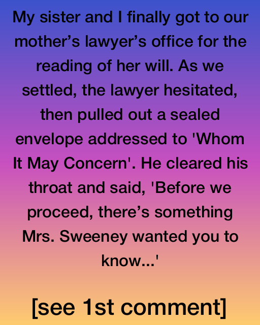 The Secret Legacy of Mrs. Sweeney
